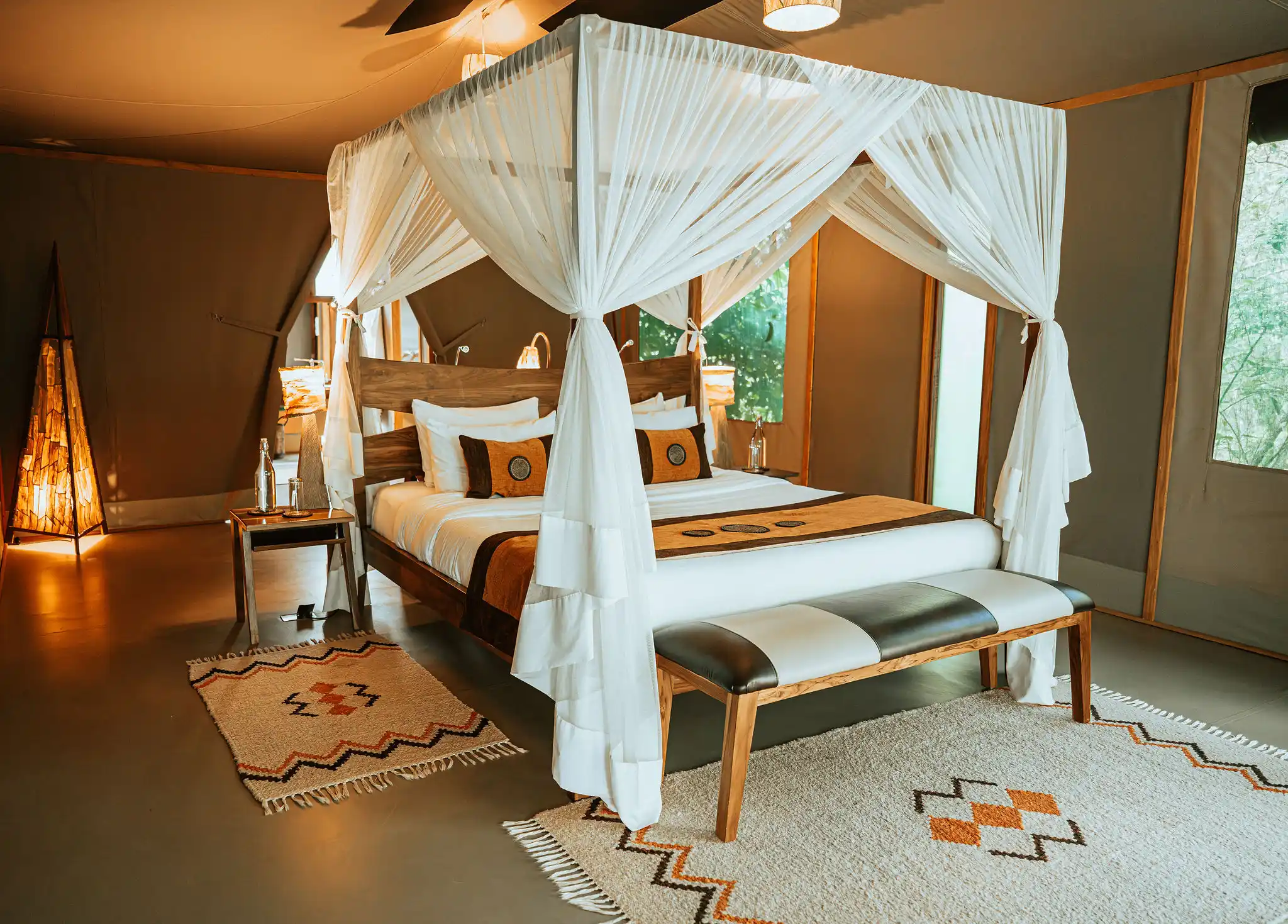 Luxury migration camp Masai Mara Kenya Great Migration season