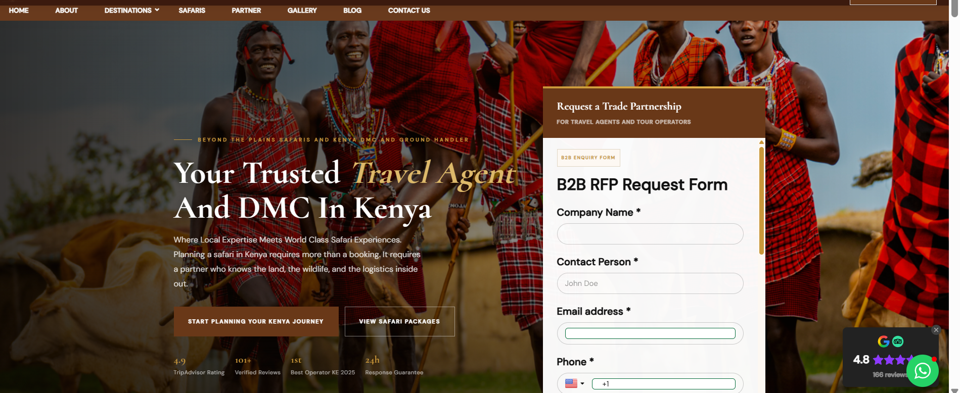 Your Trusted Travel Agent and DMC in Kenya