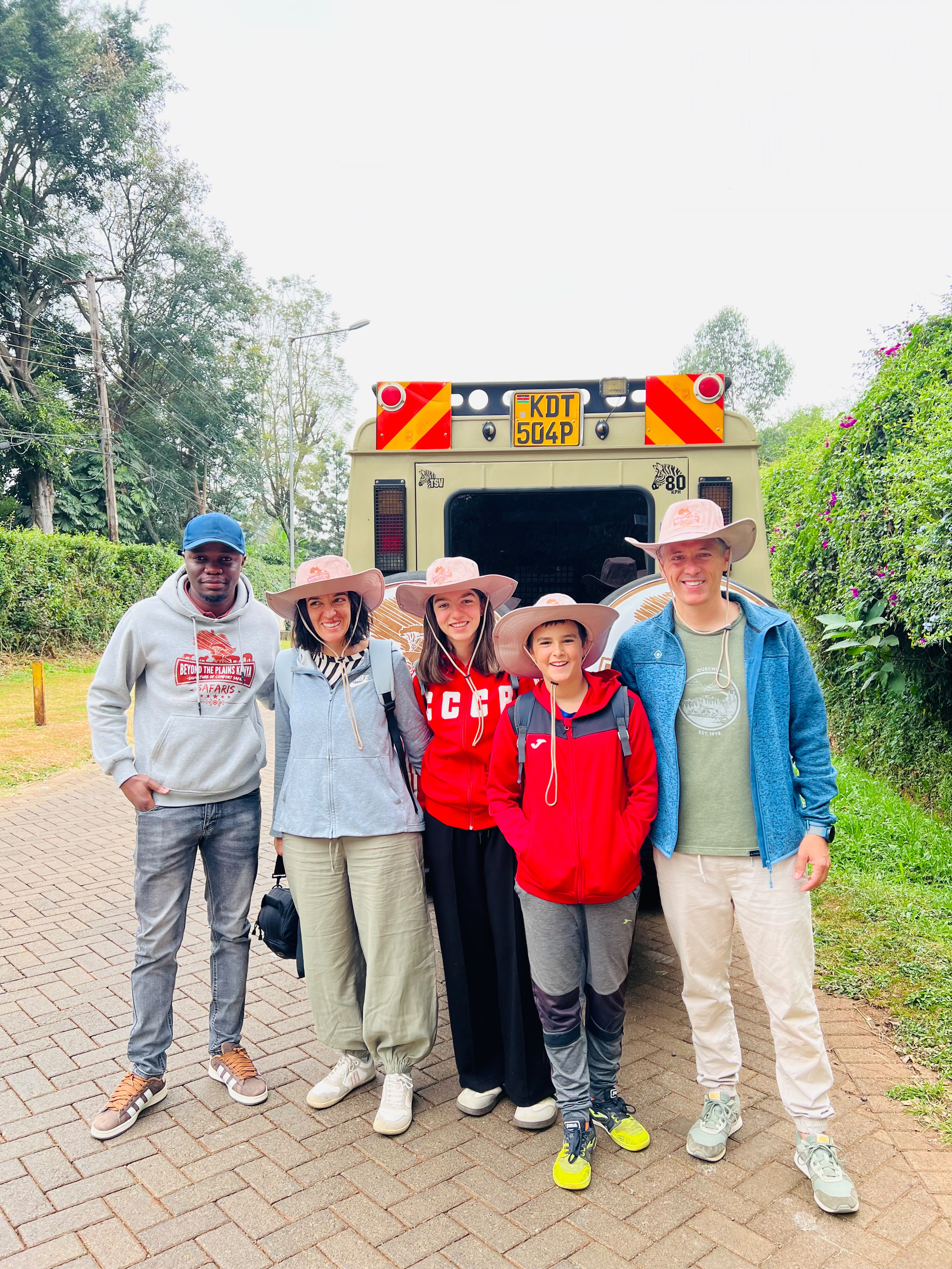 Beyond the Plains Safaris guide with family before a Maasai Mara conservancy game drive